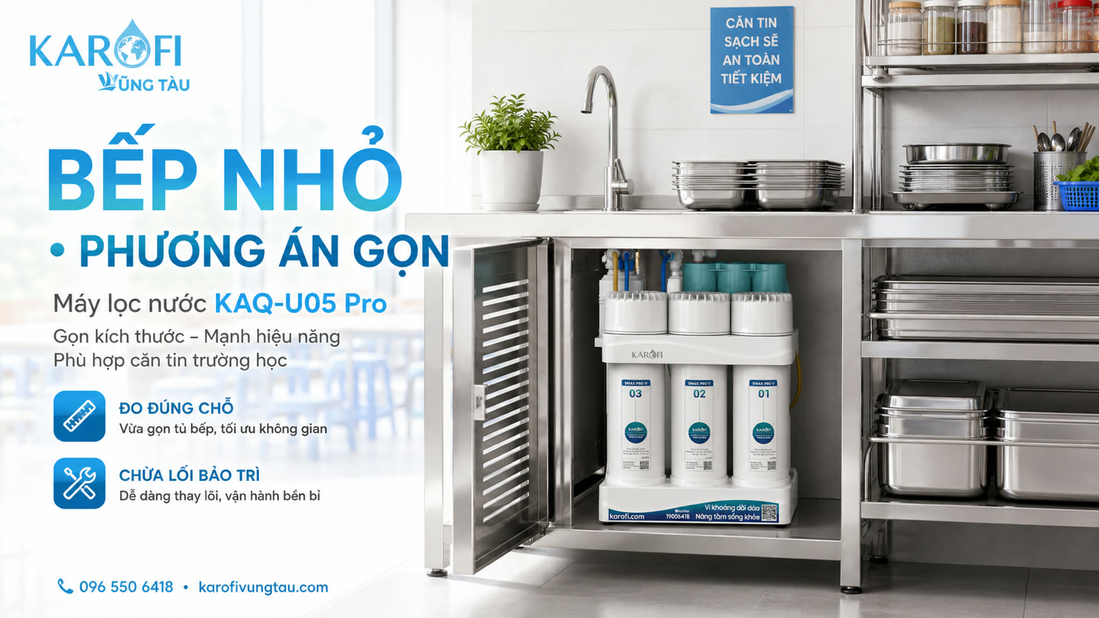 Máy lọc nước cho căn tin trường học