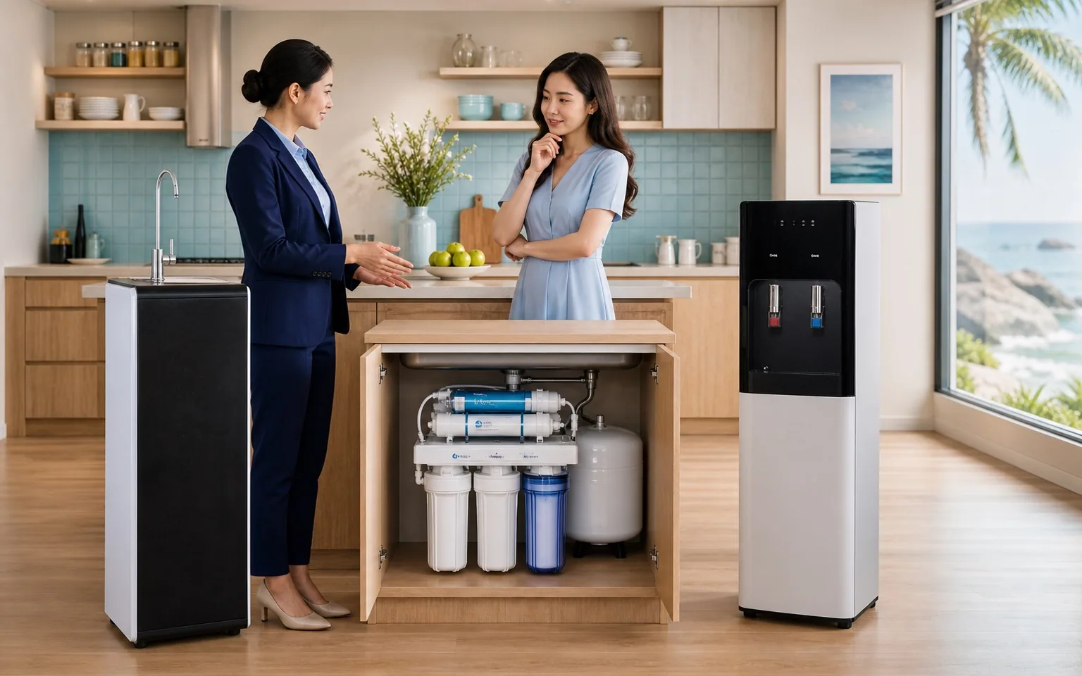 Máy lọc nước từ 5 đến 10 triệu: chọn RO, để gầm hay nóng lạnh?