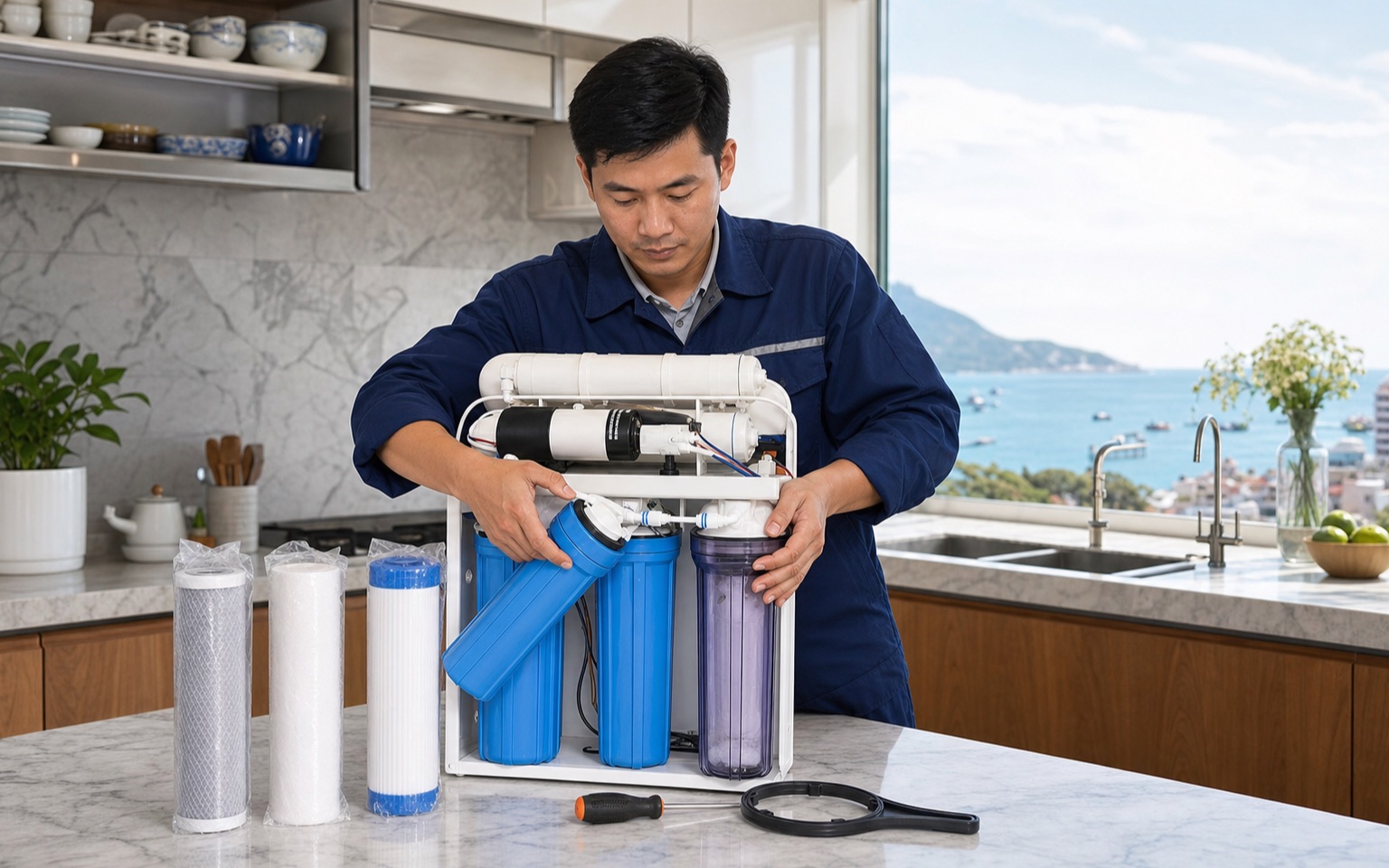 Thay lõi lọc nước tại Vũng Tàu: thời gian, quy trình và chi phí