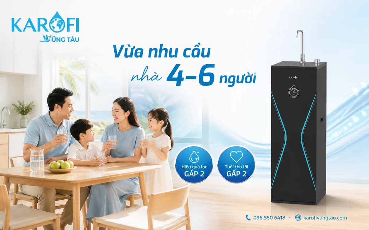 Máy lọc nước gia đình Vũng Tàu: KAQ-D36S cho 4–6 người