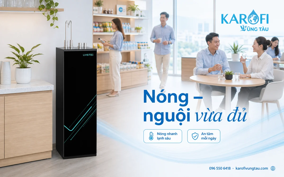 Máy lọc nước nóng nguội Vũng Tàu cho văn phòng nhỏ