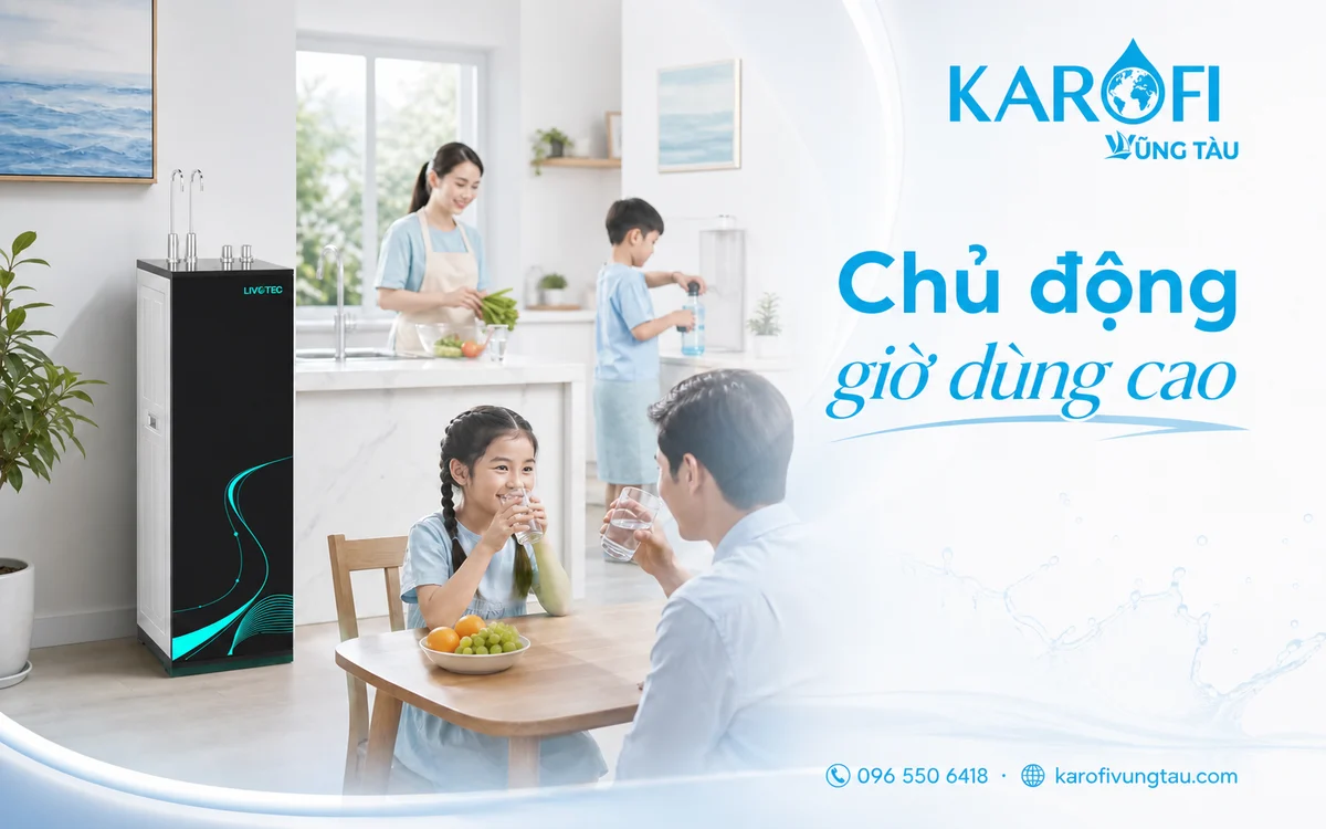 Máy lọc nước nóng lạnh cao cấp Vũng Tàu: Livotec 838