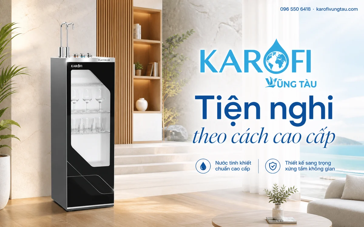 Máy lọc nước cao cấp Karofi Vũng Tàu: PLATINUM S66