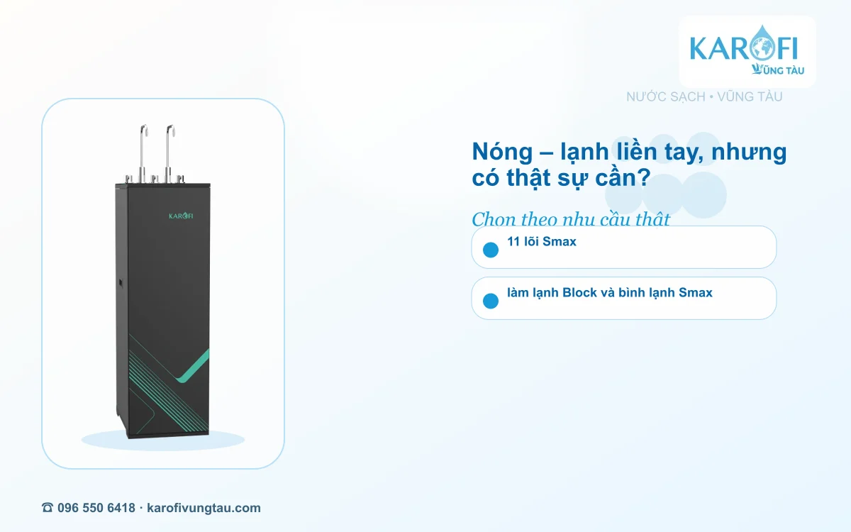 Máy lọc nước nóng lạnh Vũng Tàu: KAD-M68 có đáng nâng cấp?