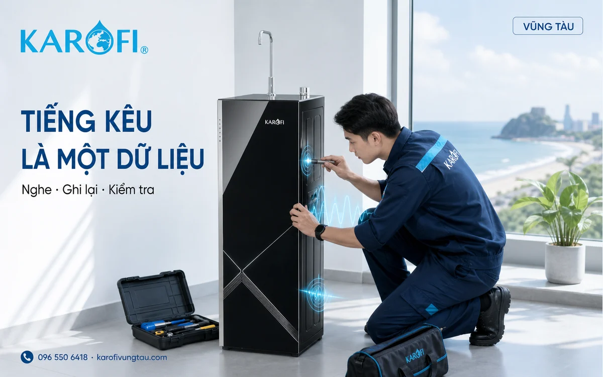 Máy lọc nước kêu to tại Vũng Tàu: khi nào cần gọi kỹ thuật?