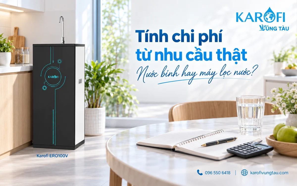 Nước bình hay máy lọc nước: tính chi phí trước khi chọn