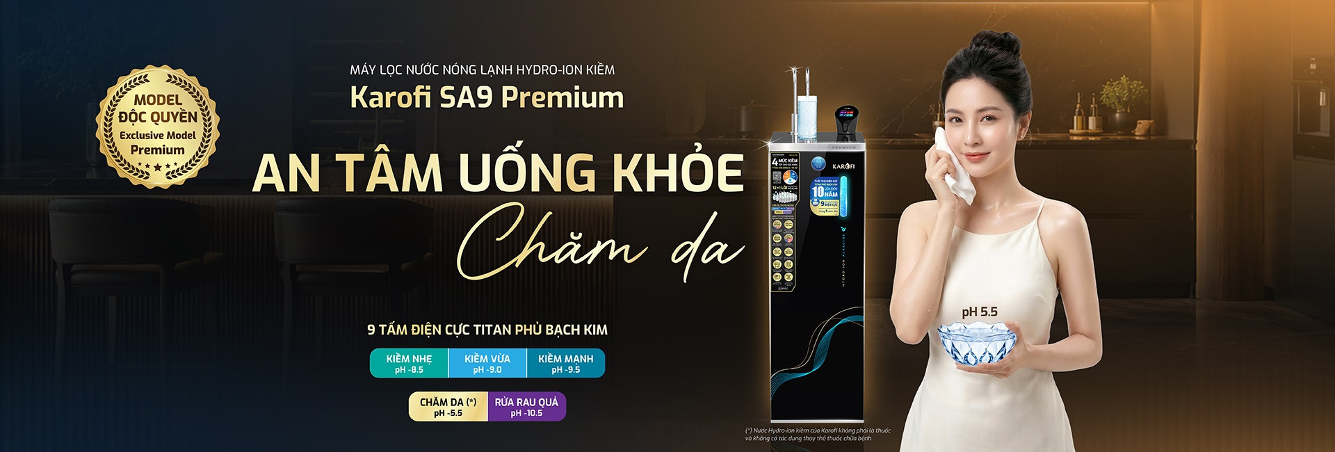 Karofi SA9 Premium - An tâm uống khỏe, chăm da